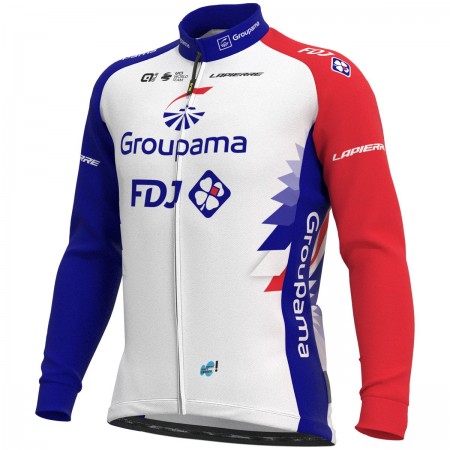 Maillot Cyclisme 2021 Groupama-FDJ Manches Longues N001